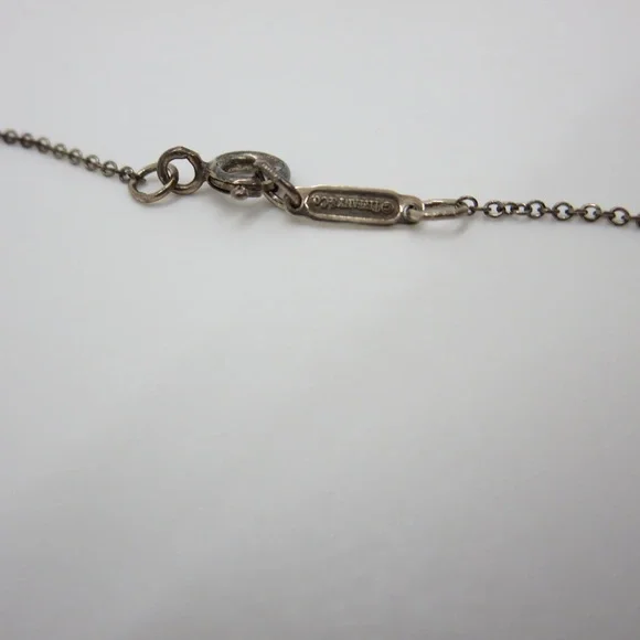 Tiffany and Co. Sterling silver Atlas ring size 6, and matching atlas necklace - Picture 7 of 12